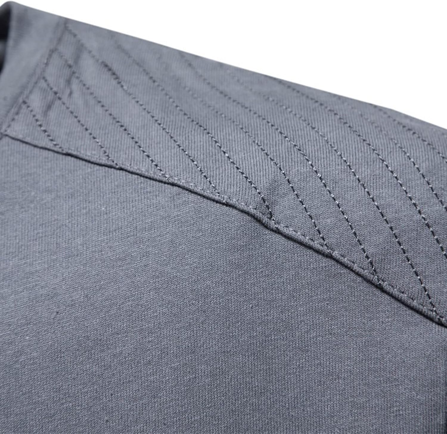 تي شيرت رجالي من Hot BODY تيشيرت صيفي سادة بأكمام قصيرة ورقبة دائرية كاجوال من القطن للرجال ملابس الشارع (اللون: رمادي، المقاس: الولايات المتحدة الأمريكية L 70-80 كجم) 3 تي شيرت رجالي من Hot BODY تيشيرت صيفي سادة بأكمام قصيرة ورقبة دائرية كاجوال من القطن للرجال ملابس الشارع (اللون: رمادي، المقاس: الولايات المتحدة الأمريكية L 70-80 كجم) - الصورة 3