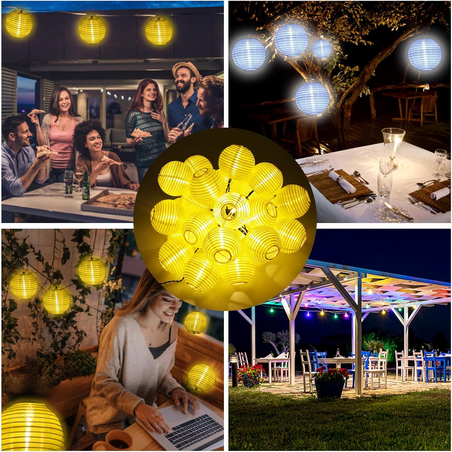 40 مصباح LED يعمل بالطاقة الشمسية بطول 8 متر/26.2 قدم من لابيموس، مصباح حديقة مع سطوع مستمر وفلاش ووضعين للاضاءة، مرن وقابل للانحناء بتصنيف IP44 لمقاومة المياه والغبار 400mAh 6 40 مصباح LED يعمل بالطاقة الشمسية بطول 8 متر/26.2 قدم من لابيموس، مصباح حديقة مع سطوع مستمر وفلاش ووضعين للاضاءة، مرن وقابل للانحناء بتصنيف IP44 لمقاومة المياه والغبار 400mAh - الصورة 6