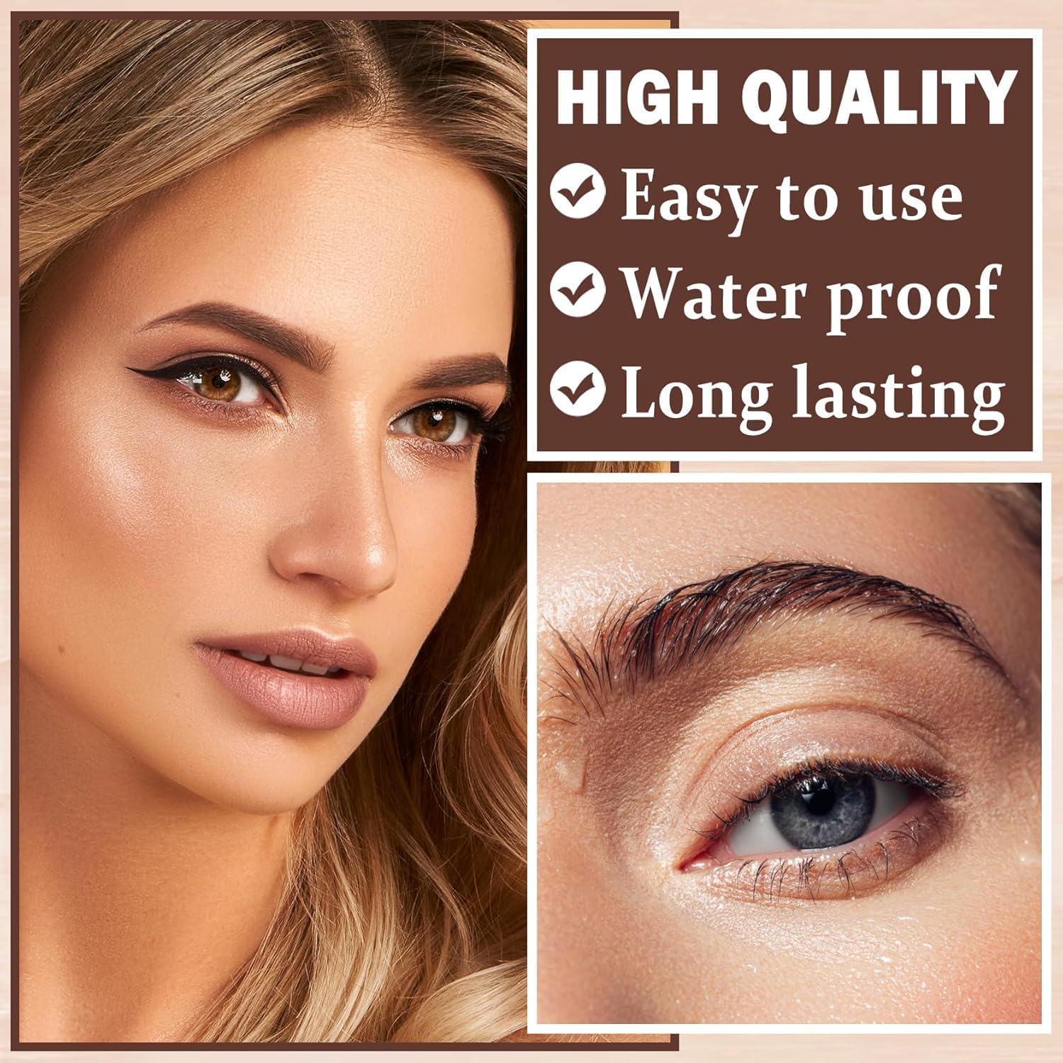 ستيك طابع لرسم الحواجب مقاوم للماء والعرق، مجموعة بودرة حواجب وكونتور خط الشعر 2 في 1 مع 10 قوالب و2 فرشاة بلون داكن وبني لتثبيت خط الشعر العالي على شكل حرف M، مكياج سريع وسهل للمبتدئين من يلا جوي 6 ستيك طابع لرسم الحواجب مقاوم للماء والعرق، مجموعة بودرة حواجب وكونتور خط الشعر 2 في 1 مع 10 قوالب و2 فرشاة بلون داكن وبني لتثبيت خط الشعر العالي على شكل حرف M، مكياج سريع وسهل للمبتدئين من يلا جوي - الصورة 6