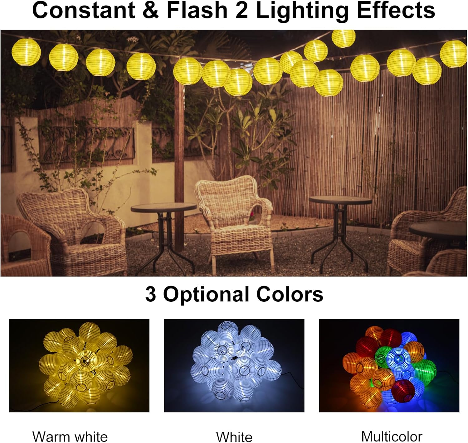 40 مصباح LED يعمل بالطاقة الشمسية بطول 8 متر/26.2 قدم من لابيموس، مصباح حديقة مع سطوع مستمر وفلاش ووضعين للاضاءة، مرن وقابل للانحناء بتصنيف IP44 لمقاومة المياه والغبار 400mAh 4 40 مصباح LED يعمل بالطاقة الشمسية بطول 8 متر/26.2 قدم من لابيموس، مصباح حديقة مع سطوع مستمر وفلاش ووضعين للاضاءة، مرن وقابل للانحناء بتصنيف IP44 لمقاومة المياه والغبار 400mAh - الصورة 4