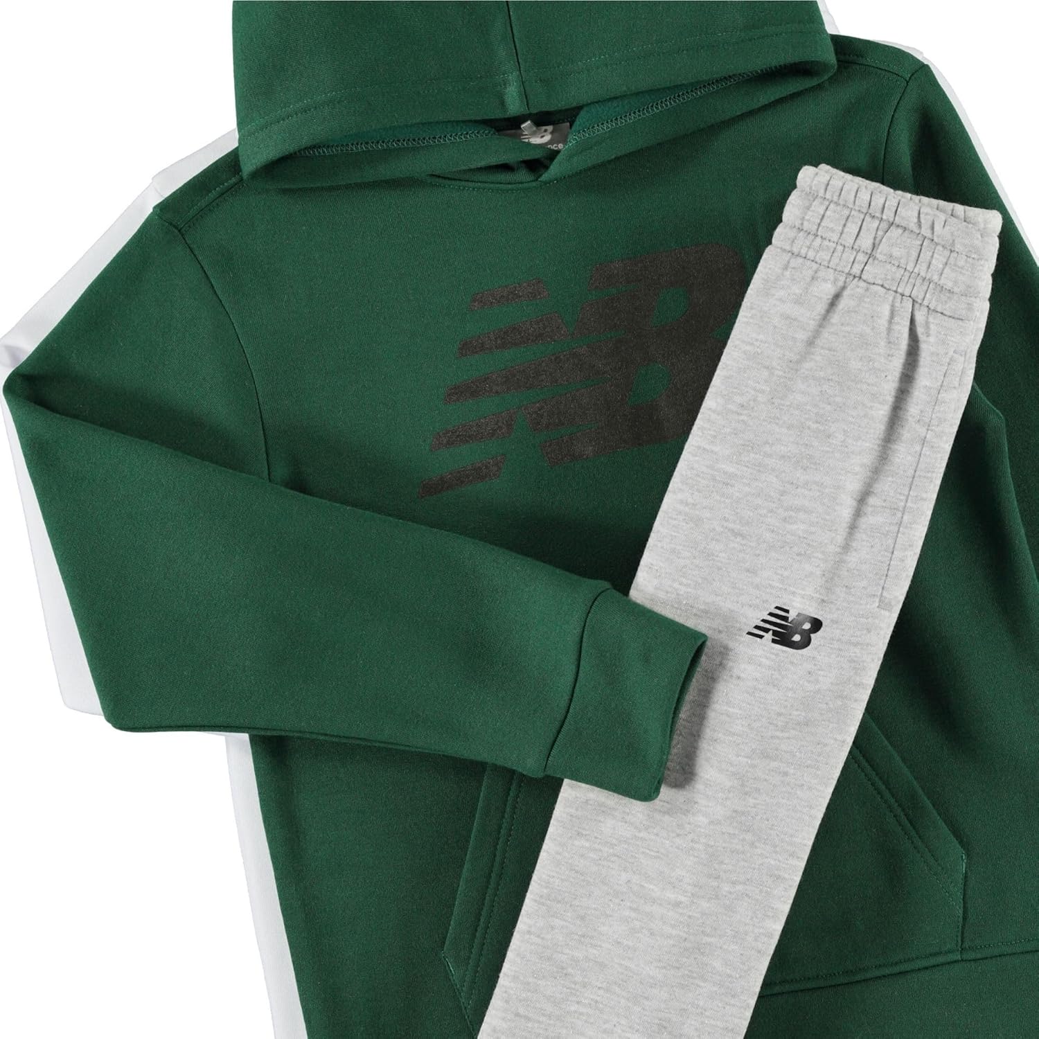 نيو بلانس طقم بدلة رياضية للاولاد والاطفال الصغار مكون من قطعتين - هودي من الصوف المخلوط والقطن الناعم وبدلة رياضية للركض (2T-12) 6 نيو بلانس طقم بدلة رياضية للاولاد والاطفال الصغار مكون من قطعتين - هودي من الصوف المخلوط والقطن الناعم وبدلة رياضية للركض (2T-12) - الصورة 6