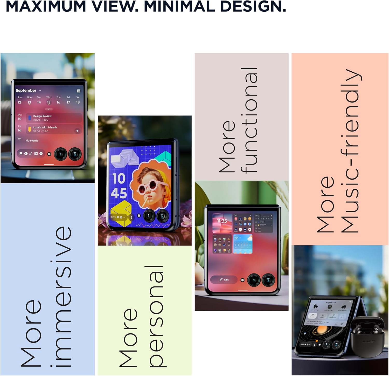 هاتف خلوي من موتورولا رازر 50 الترا أزرق داكن 4 هاتف خلوي من موتورولا رازر 50 الترا أزرق داكن - الصورة 4