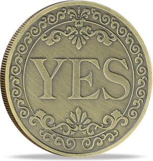 عملات معدنية لتحدي الحروف من نوفيلتي يس نو، صانع القرار