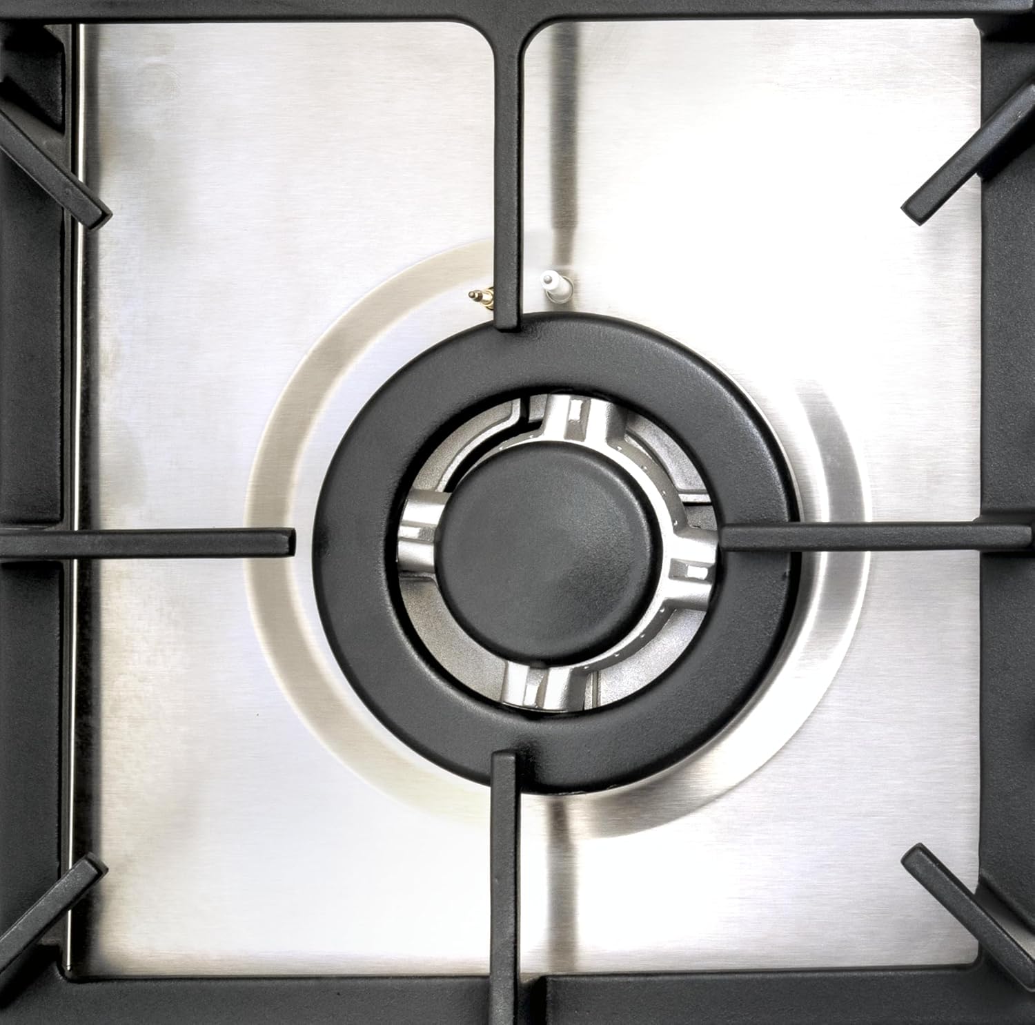 موقد غاز مدمج من الستانلس ستيل بـ4 شعلات من سوبر جينيرال، مقاس 60 × 60 سم، أمان كامل وإشعال ذاتي، لون مات اينوكس، موديل KSGHB04SSFS 3 موقد غاز مدمج من الستانلس ستيل بـ4 شعلات من سوبر جينيرال، مقاس 60 × 60 سم، أمان كامل وإشعال ذاتي، لون مات اينوكس، موديل KSGHB04SSFS - الصورة 3