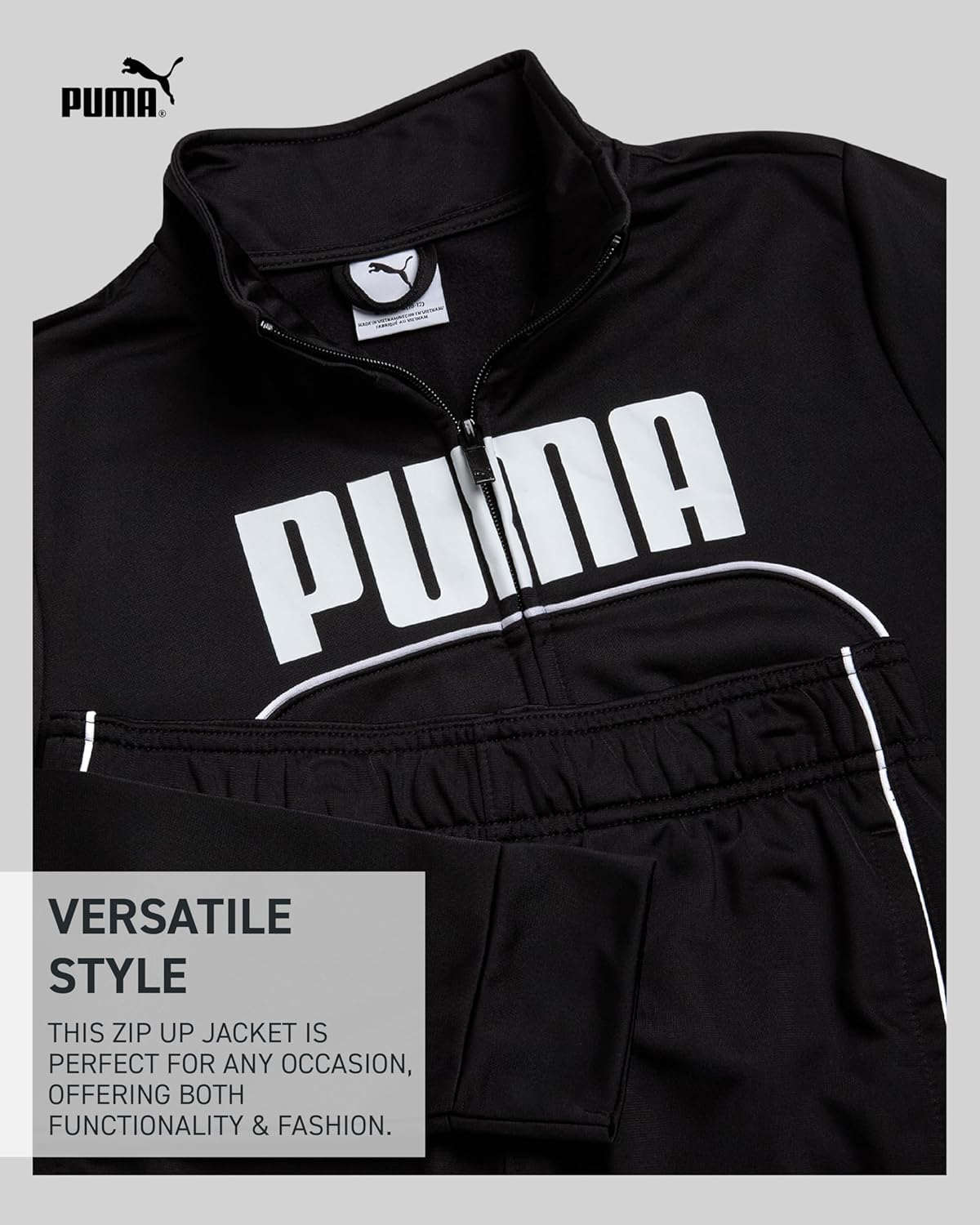 بدلة رياضية للأولاد من بوما – خامة التريكو، قطعتين 2 بدلة رياضية للأولاد من بوما – خامة التريكو، قطعتين - الصورة 2