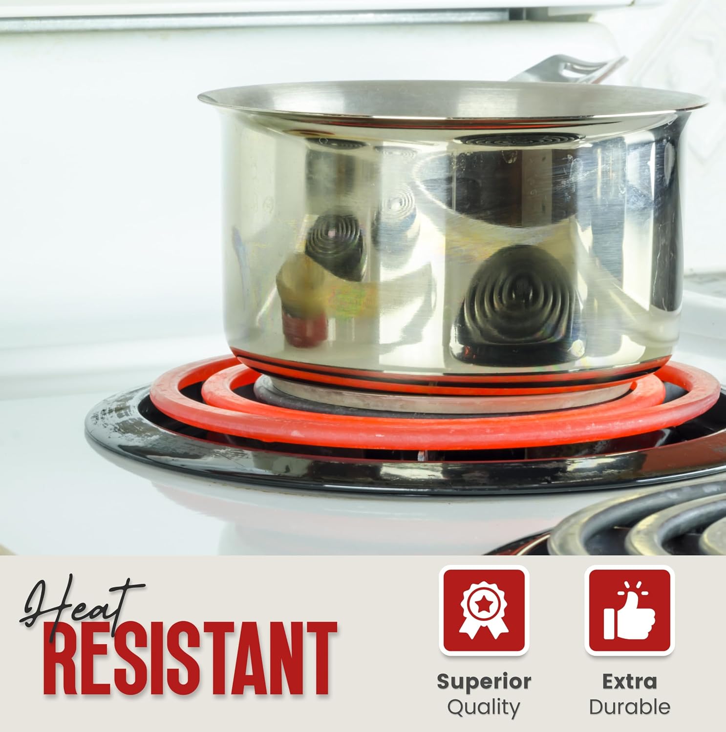 اغطية موقد كهربائي من الالومنيوم (عبوة من 50 قطعة) - صواني تنقيط للموقد الكهربائي للاستعمال مرة واحدة، بطانات موقد مستديرة من الرقائق المعدنية مقاس 6 و8 انش للموقد الكهربائي، اغطية علوية للموقد، أزرق 5 اغطية موقد كهربائي من الالومنيوم (عبوة من 50 قطعة) - صواني تنقيط للموقد الكهربائي للاستعمال مرة واحدة، بطانات موقد مستديرة من الرقائق المعدنية مقاس 6 و8 انش للموقد الكهربائي، اغطية علوية للموقد، أزرق - الصورة 5