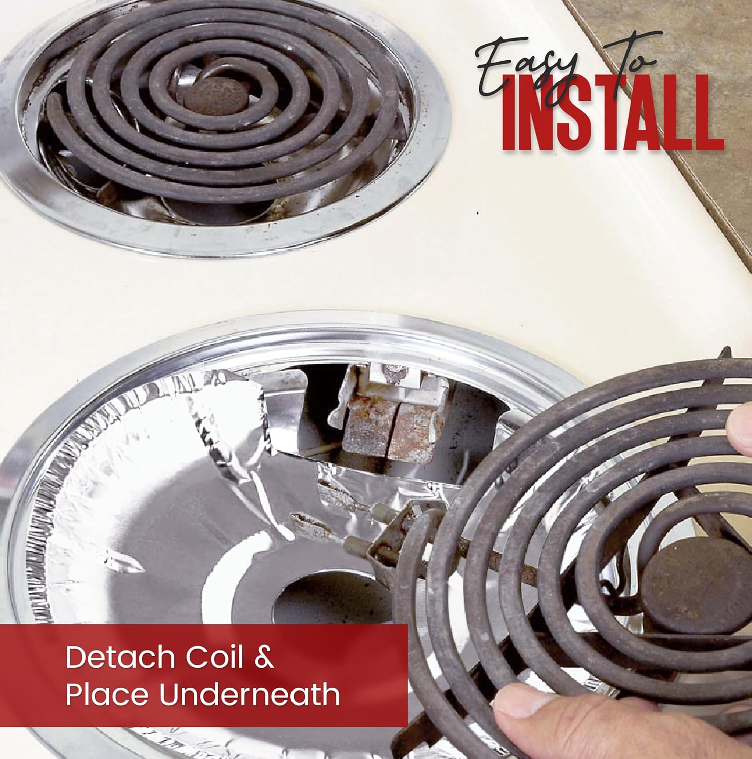 اغطية موقد كهربائي من الالومنيوم (عبوة من 50 قطعة) - صواني تنقيط للموقد الكهربائي للاستعمال مرة واحدة، بطانات موقد مستديرة من الرقائق المعدنية مقاس 6 و8 انش للموقد الكهربائي، اغطية علوية للموقد، أزرق 3 اغطية موقد كهربائي من الالومنيوم (عبوة من 50 قطعة) - صواني تنقيط للموقد الكهربائي للاستعمال مرة واحدة، بطانات موقد مستديرة من الرقائق المعدنية مقاس 6 و8 انش للموقد الكهربائي، اغطية علوية للموقد، أزرق - الصورة 3