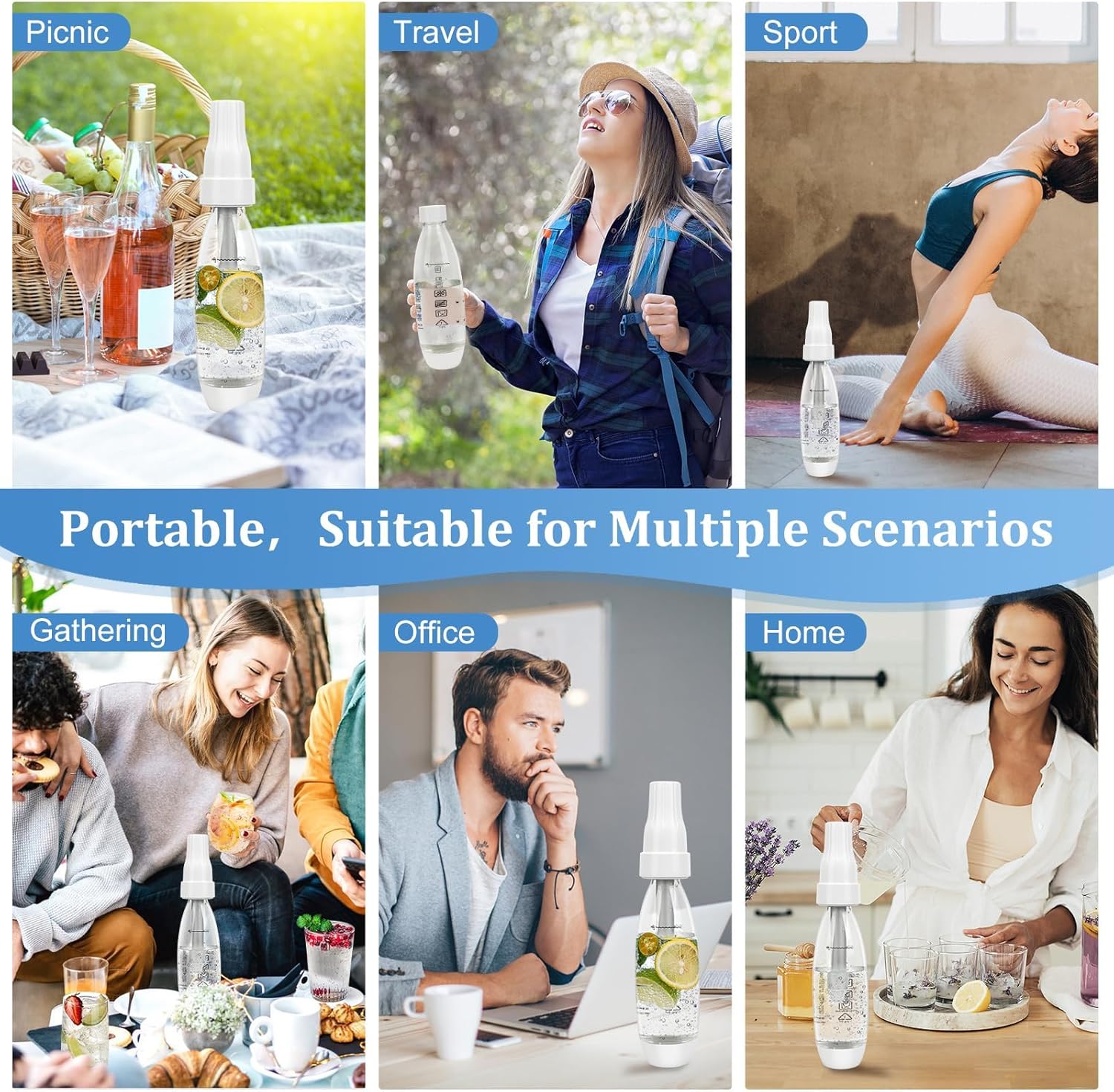 اكسيفور سيفون الصودا، الة صنع الماء الفوار، صانع المشروبات الغازية المنزلية (اسطوانات ثاني اكسيد الكربون غير متضمنة) 5 اكسيفور سيفون الصودا، الة صنع الماء الفوار، صانع المشروبات الغازية المنزلية (اسطوانات ثاني اكسيد الكربون غير متضمنة) - الصورة 5