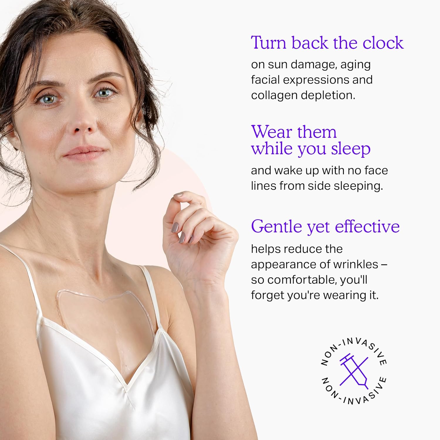 وسائد تجاعيد الصدر - مضادة للشيخوخة لشد البشرة وترطيبها ومنع الخطوط الدقيقة - رقع سيليكون آمنة للعناية بالبشرة - قابلة لإعادة الاستخدام طوال الليل من أجل الشقوق والديكولتيه (كمية من شهرين) 3 وسائد تجاعيد الصدر - مضادة للشيخوخة لشد البشرة وترطيبها ومنع الخطوط الدقيقة - رقع سيليكون آمنة للعناية بالبشرة - قابلة لإعادة الاستخدام طوال الليل من أجل الشقوق والديكولتيه (كمية من شهرين) - الصورة 3