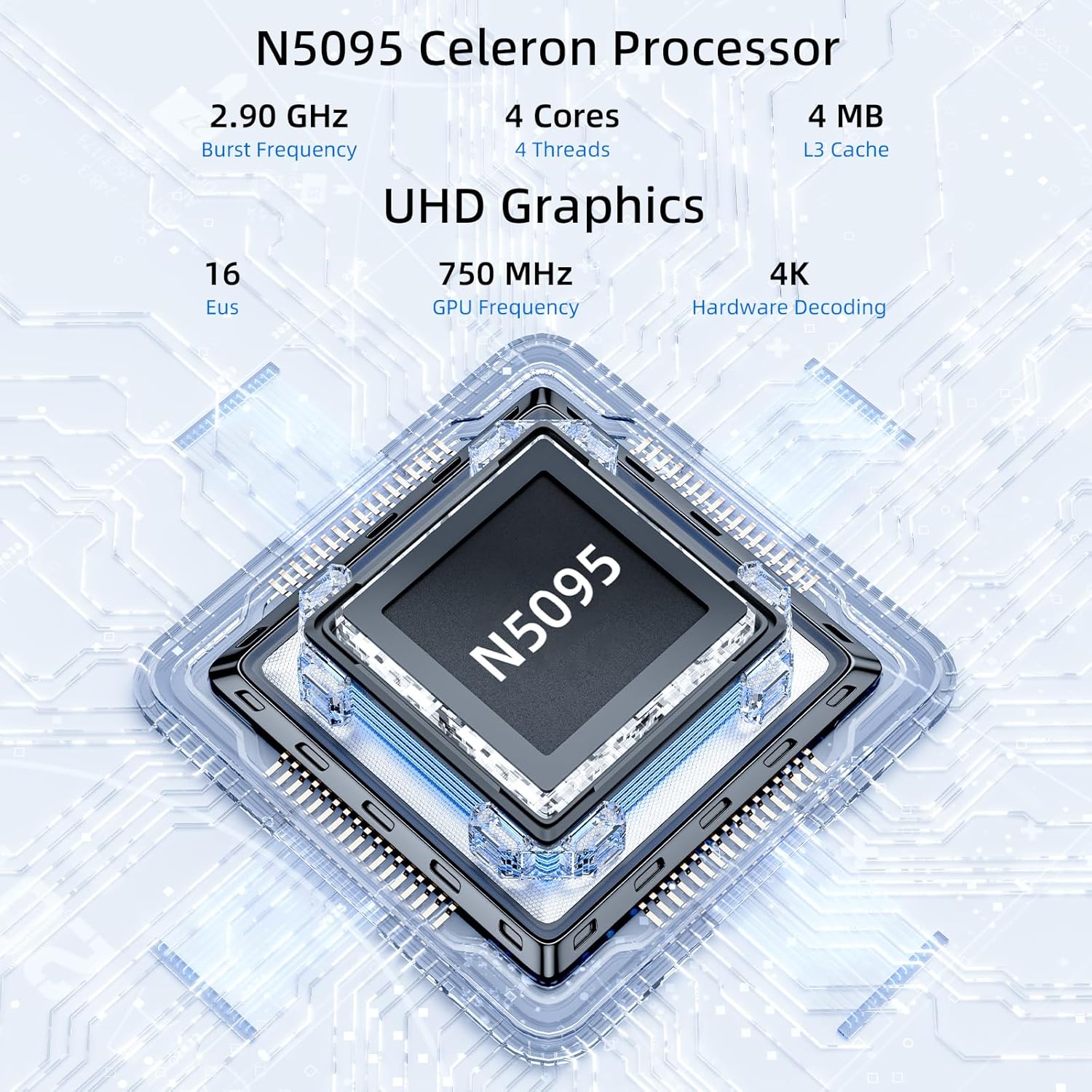 Laptop Windows 11 Pro Computer 15.6", 12GB RAM with Notebook 256GB ROM, N5095 CPU Processors up to 2.9 GHZ, 5G WiFi/BT 4.2/HDMI - Business Laptops/Student Computer, Small Laptop with Wired Mouse & Pad 5 Laptop Windows 11 Pro Computer 15.6", 12GB RAM with Notebook 256GB ROM, N5095 CPU Processors up to 2.9 GHZ, 5G WiFi/BT 4.2/HDMI - Business Laptops/Student Computer, Small Laptop with Wired Mouse & Pad - الصورة 5