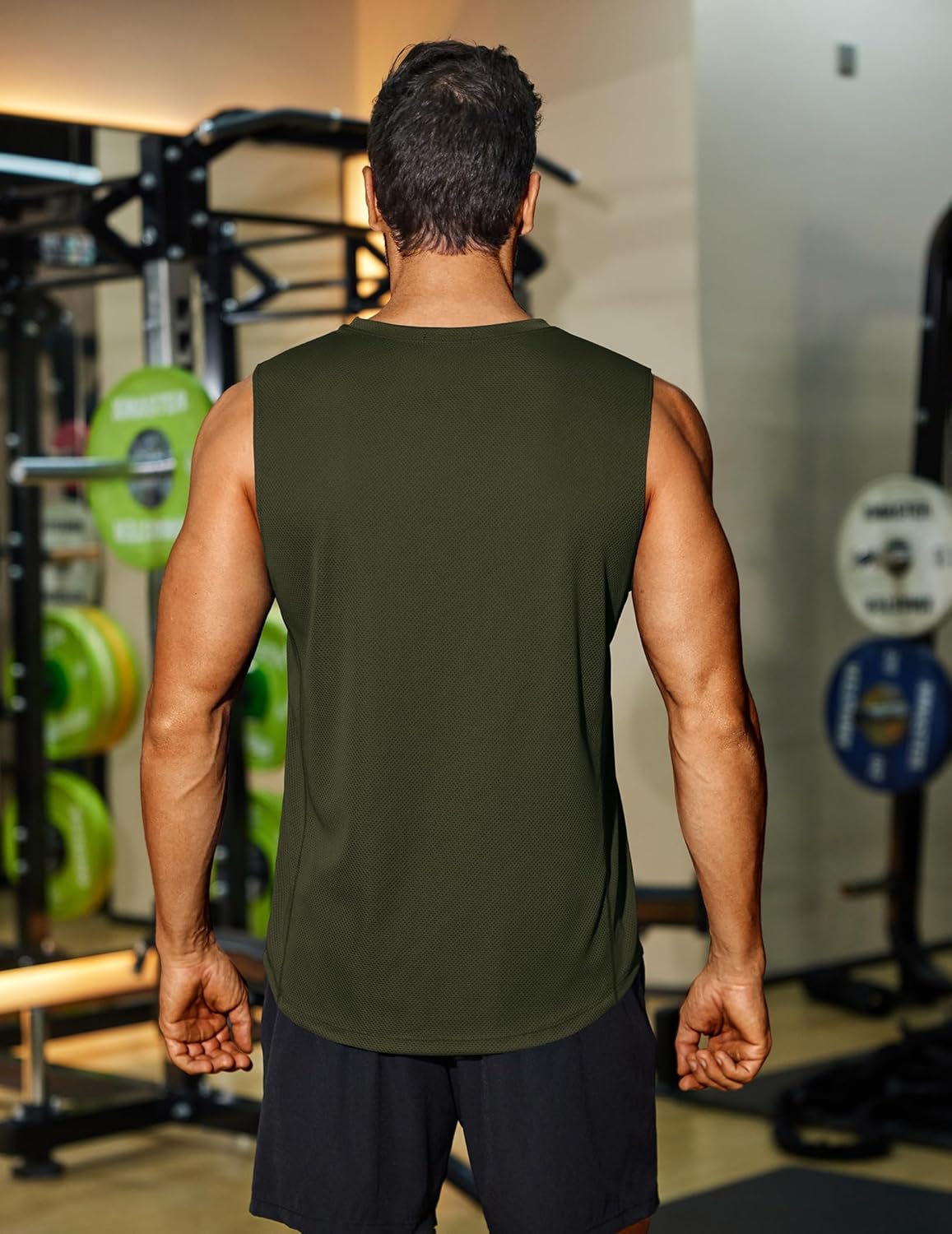 تي شيرت بدون اكمام للرجال للتمارين الرياضية وصالة الالعاب الرياضية، قمصان بدون اكمام جيدة التهوية للجري 6 تي شيرت بدون اكمام للرجال للتمارين الرياضية وصالة الالعاب الرياضية، قمصان بدون اكمام جيدة التهوية للجري - الصورة 6