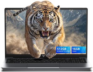 لابتوب ايس ماجيك 16 بوصة 2025 16 جيجا DDR4 512GB SSD ويندوز 11، لابتوب مع معالج انتل رباعي النواة 12 (حتى 3.6 جيجا)، شاشة FHD 1920P، هيكل معدني، واي فاي 5، USB3.2، نوع سي