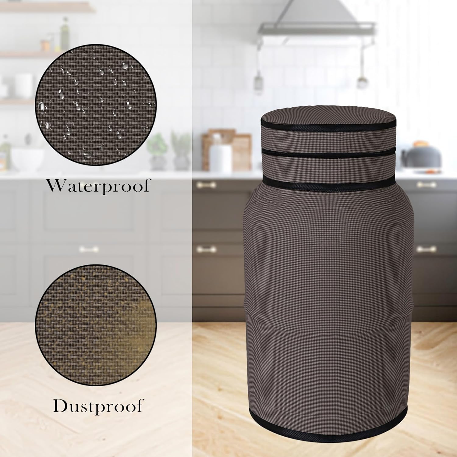 كوبر اندستريز عبوة من 2 غطاء اسطوانة | غطاء اسطوانة للمطبخ | غطاء اسطوانة الغاز | غطاء خزان الاسطوانة | غطاء اسطوانة غاز البترول المسال من بلاستيك PVC | غطاء اسطوانة قابل للطي | مربعات صغيرة | بني 4 كوبر اندستريز عبوة من 2 غطاء اسطوانة | غطاء اسطوانة للمطبخ | غطاء اسطوانة الغاز | غطاء خزان الاسطوانة | غطاء اسطوانة غاز البترول المسال من بلاستيك PVC | غطاء اسطوانة قابل للطي | مربعات صغيرة | بني - الصورة 4