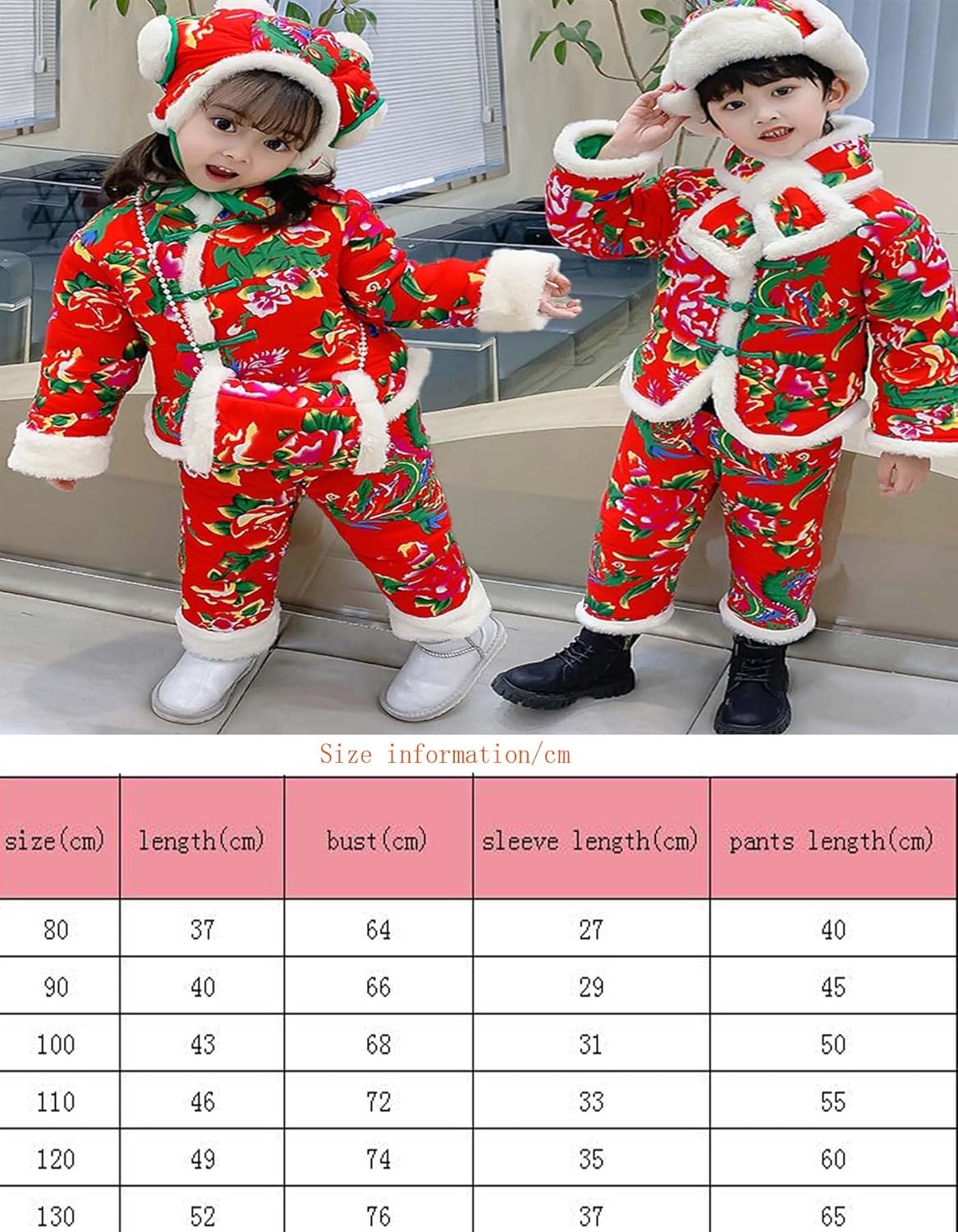 ملابس شتوية للبنات من دبليو يو او دي اتش تي دبليو، جاكيت قطني كبير بتصميم زهور شمال شرقي للاطفال، طقم ملابس من القطن الصيني للاولاد 6 ملابس شتوية للبنات من دبليو يو او دي اتش تي دبليو، جاكيت قطني كبير بتصميم زهور شمال شرقي للاطفال، طقم ملابس من القطن الصيني للاولاد - الصورة 6