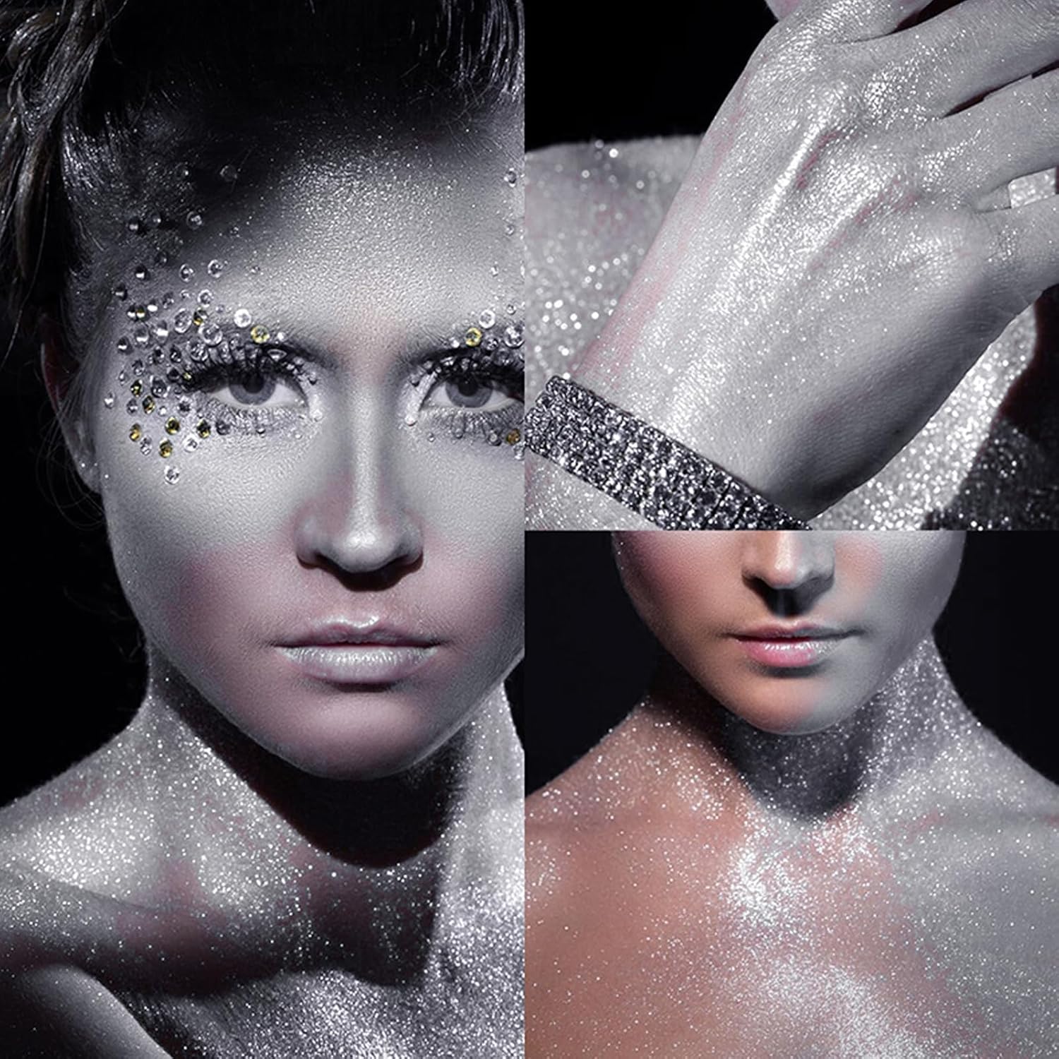 اكسيفور بخاخ جليتر للجسم، فضي ووجه سريع الجفاف ولامع يدوم طويلا، اكسسوارات ريف للحفلات الموسيقية والمهرجانات (100 مل) 2 اكسيفور بخاخ جليتر للجسم، فضي ووجه سريع الجفاف ولامع يدوم طويلا، اكسسوارات ريف للحفلات الموسيقية والمهرجانات (100 مل) - الصورة 2