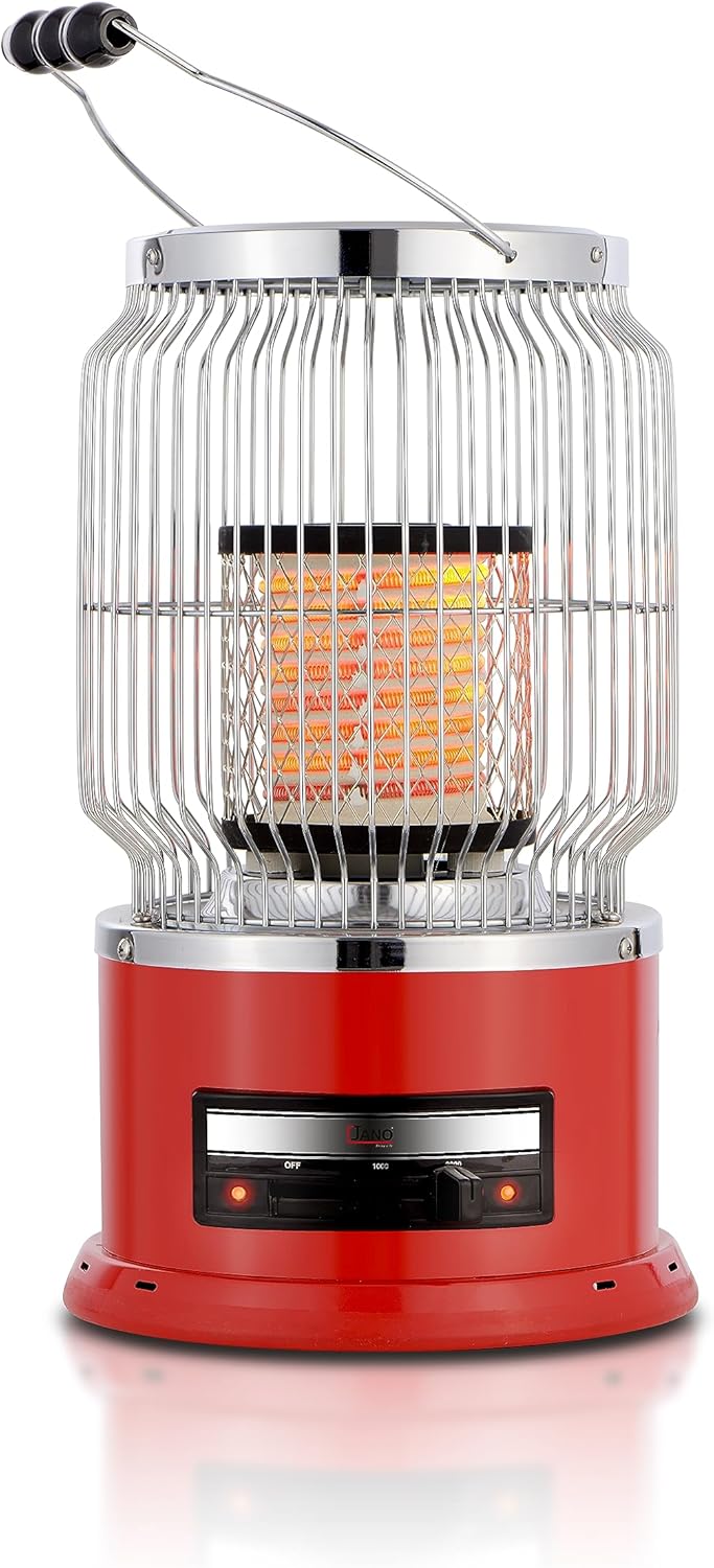 مدفأة ومجفف كهربائي E0505 بقدرة 2000 واط بهيكل من الصلب، مفتاح أمان قلاب للحماية ومستويين للتسخين يناسب احتياجاتك المختلفة من جانو، لون أحمر 1 مدفأة ومجفف كهربائي E0505 بقدرة 2000 واط بهيكل من الصلب، مفتاح أمان قلاب للحماية ومستويين للتسخين يناسب احتياجاتك المختلفة من جانو، لون أحمر