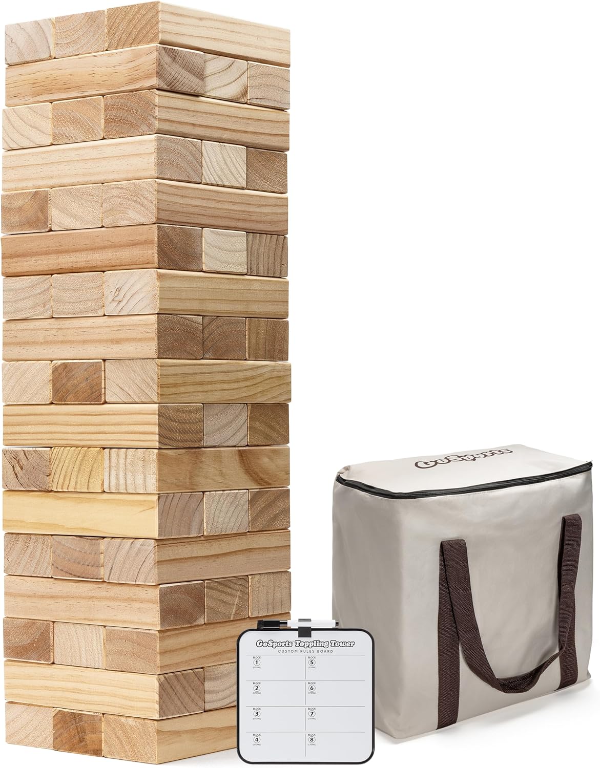 برج خشبي كبير بطول 91.44 سم من جو سبورتس - يتضمن قواعد اضافية مع لوحة ألعاب - اختر ما يناسب ذوقك 1 برج خشبي كبير بطول 91.44 سم من جو سبورتس - يتضمن قواعد اضافية مع لوحة ألعاب - اختر ما يناسب ذوقك