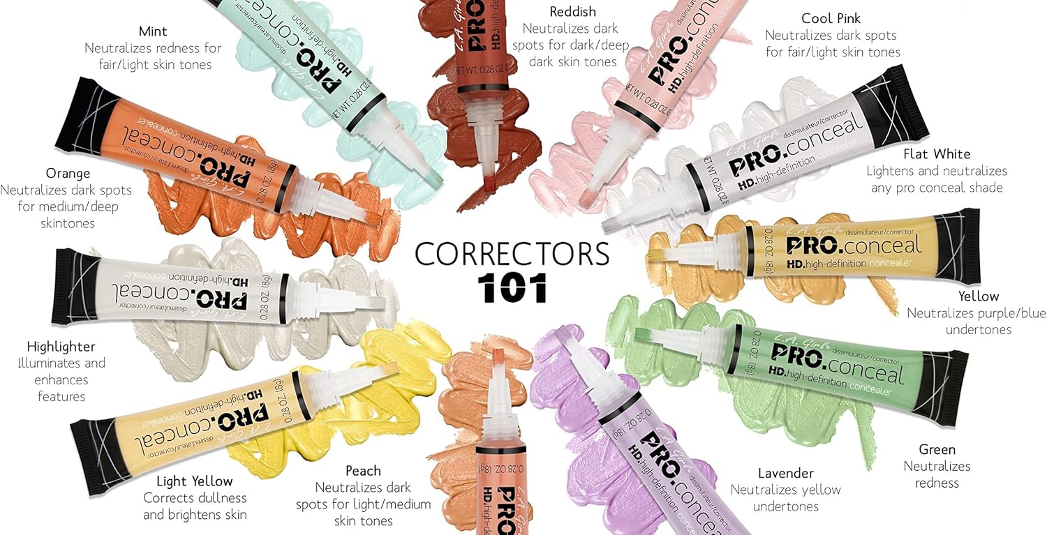 ال. ايه. جيرل، كونسيلر برو كونسيل اتش دي GC969 بورسلين، لنوع البشرة كل الأنواعة 3 ال. ايه. جيرل، كونسيلر برو كونسيل اتش دي GC969 بورسلين، لنوع البشرة كل الأنواعة - الصورة 3