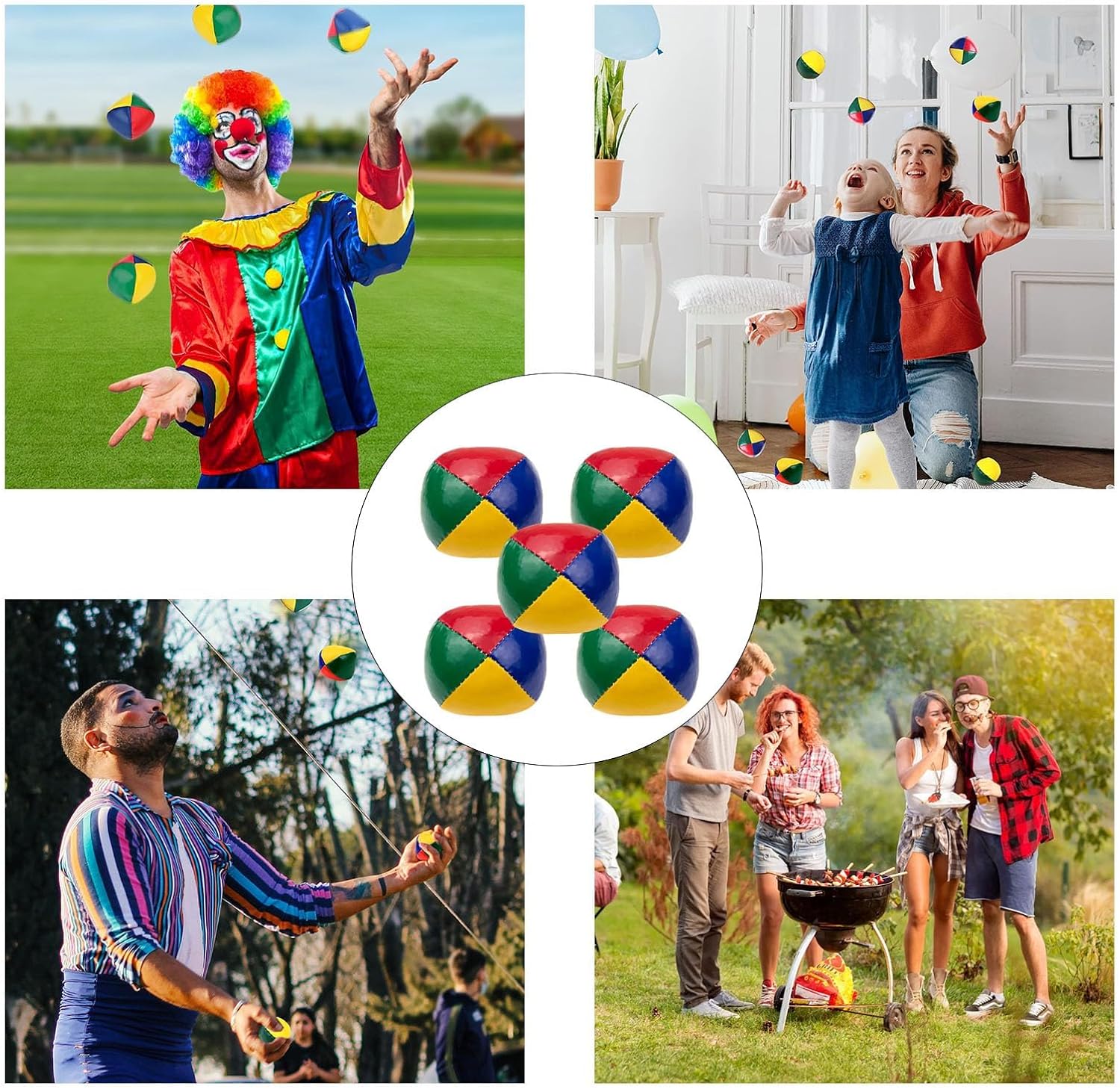 كرات شعوذة 6 قطع للمبتدئين، كرات شعوذة 5 سم لتدريب الاطفال - كرات ناعمة ومتينة للاولاد والبنات من زكوينتوبليان 7 كرات شعوذة 6 قطع للمبتدئين، كرات شعوذة 5 سم لتدريب الاطفال - كرات ناعمة ومتينة للاولاد والبنات من زكوينتوبليان - الصورة 7