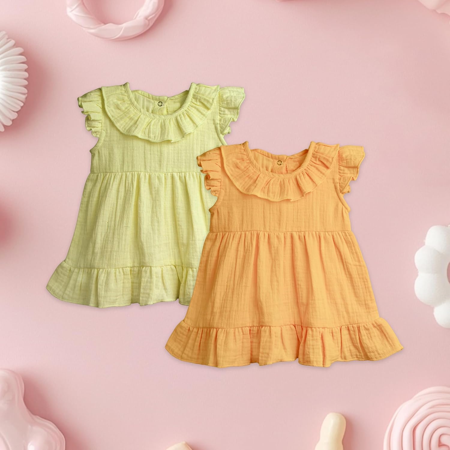فستان صيفي للبنات الصغيرات، فستان عيد ميلاد من الكتان للرضع والأطفال الصغار، خفيف الوزن وناعم من لؤي، مناسب لعمر من 0 إلى 3 سنوات 2 فستان صيفي للبنات الصغيرات، فستان عيد ميلاد من الكتان للرضع والأطفال الصغار، خفيف الوزن وناعم من لؤي، مناسب لعمر من 0 إلى 3 سنوات - الصورة 2