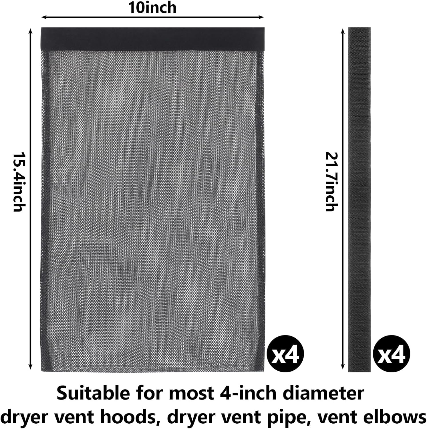 4 قطع من مجففات الوبر - كيس مصيدة الوبر بفتحات تهوية للمجفف في الهواء الطلق لجمع الغبار والوبر 7 4 قطع من مجففات الوبر - كيس مصيدة الوبر بفتحات تهوية للمجفف في الهواء الطلق لجمع الغبار والوبر - الصورة 7