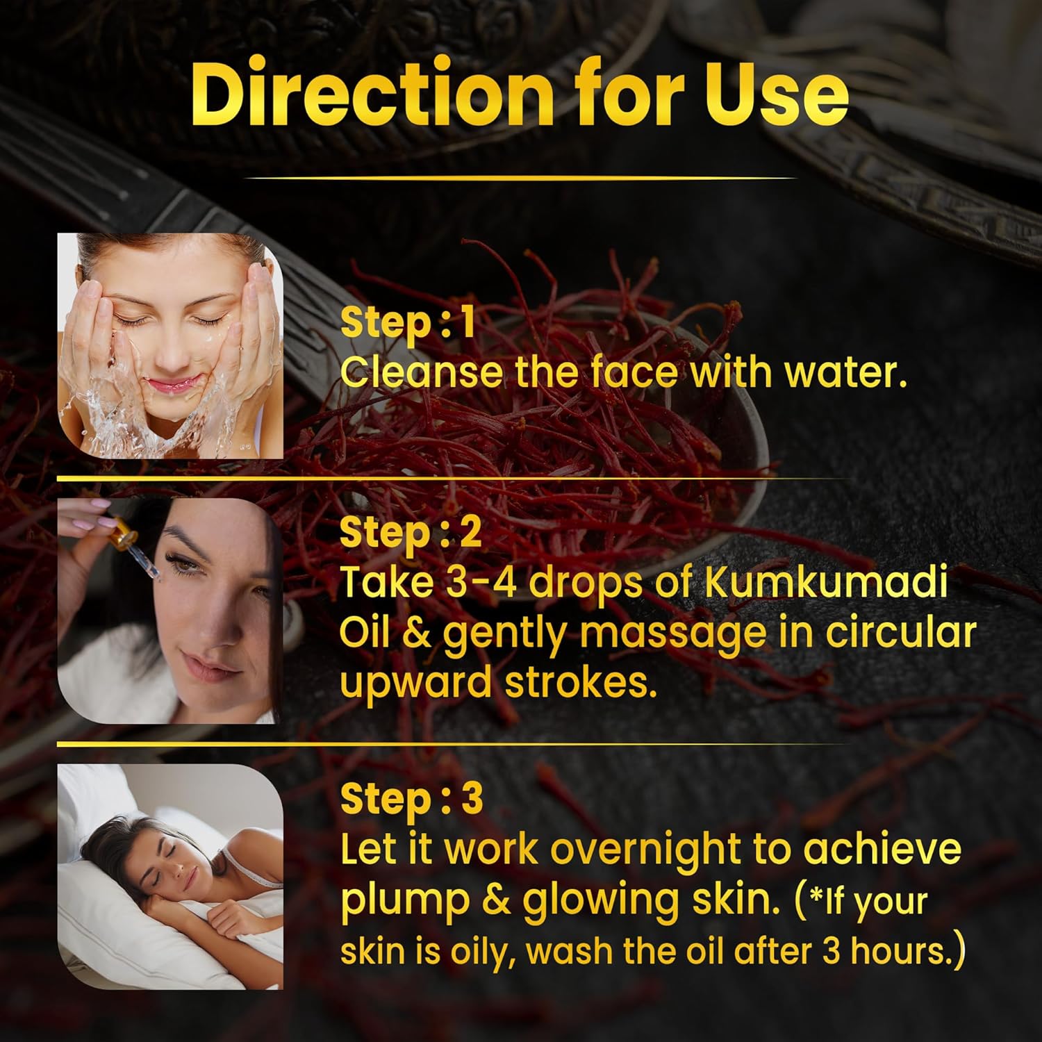 سيروم زيت كومكومادي تيلام لتبييض وتفتيح الوجه من لافايا ناتشورالز، زيت كومكومادي للوجه للبشرة المتوهجة، 30 مل 4 سيروم زيت كومكومادي تيلام لتبييض وتفتيح الوجه من لافايا ناتشورالز، زيت كومكومادي للوجه للبشرة المتوهجة، 30 مل - الصورة 4