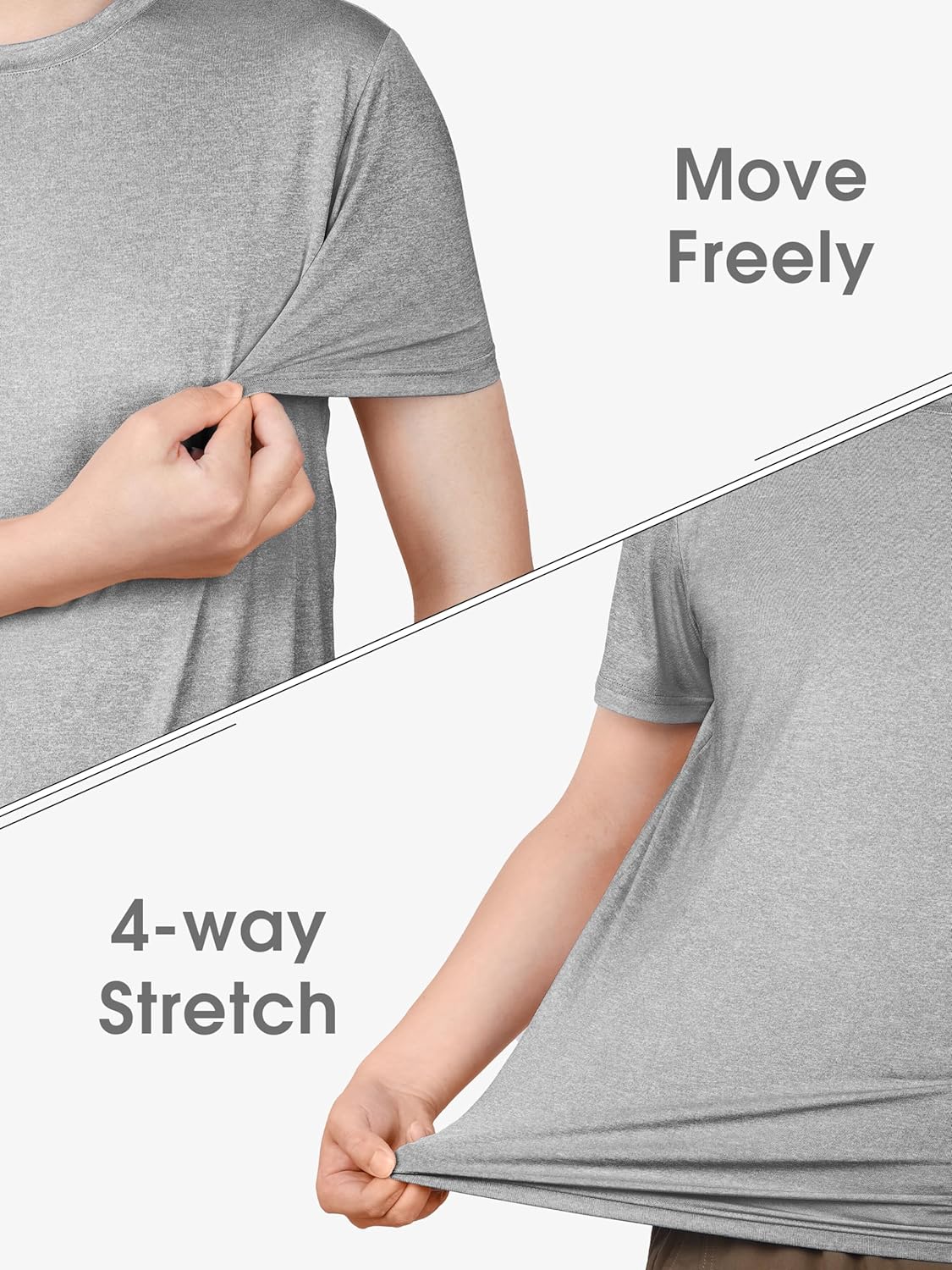 يوراتوت قمصان رياضية للرجال باكمام قصيرة وقبة دائرية بدون طوق مناسبة للجري وصالة الالعاب الرياضية خفيفة الوزن 4 يوراتوت قمصان رياضية للرجال باكمام قصيرة وقبة دائرية بدون طوق مناسبة للجري وصالة الالعاب الرياضية خفيفة الوزن - الصورة 4