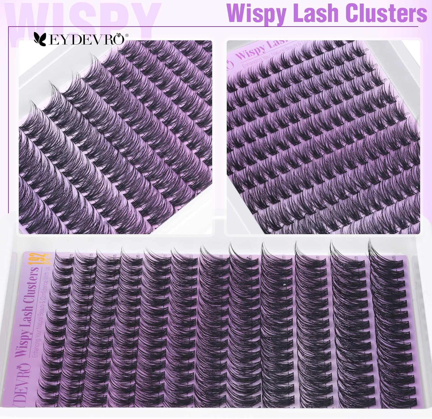 ايديفرو رموش عنقودية طبيعية من ويسبي، مجموعات فردية 9-18 ملم، 192 قطعة مجموعات رموش مجعدة سي دي، رموش فردية قابلة لاعادة الاستخدام، رموش صناعية مريحة 5 ايديفرو رموش عنقودية طبيعية من ويسبي، مجموعات فردية 9-18 ملم، 192 قطعة مجموعات رموش مجعدة سي دي، رموش فردية قابلة لاعادة الاستخدام، رموش صناعية مريحة - الصورة 5