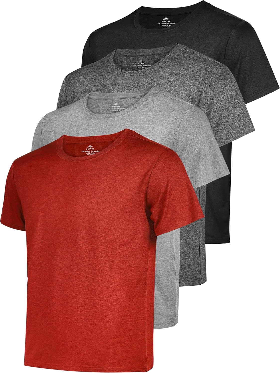 يوراتوت قمصان رياضية للرجال باكمام قصيرة وقبة دائرية بدون طوق مناسبة للجري وصالة الالعاب الرياضية خفيفة الوزن 1 يوراتوت قمصان رياضية للرجال باكمام قصيرة وقبة دائرية بدون طوق مناسبة للجري وصالة الالعاب الرياضية خفيفة الوزن