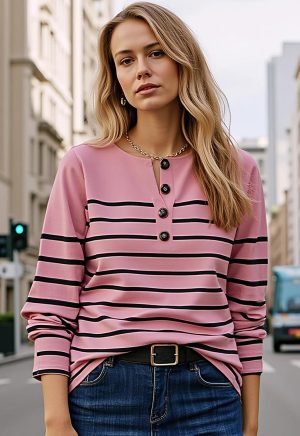 Womens T Shirts Long Sleeve V Neck Basic Tee Soft Casual Loose Fit Womens Tops Fall Outfits 2025