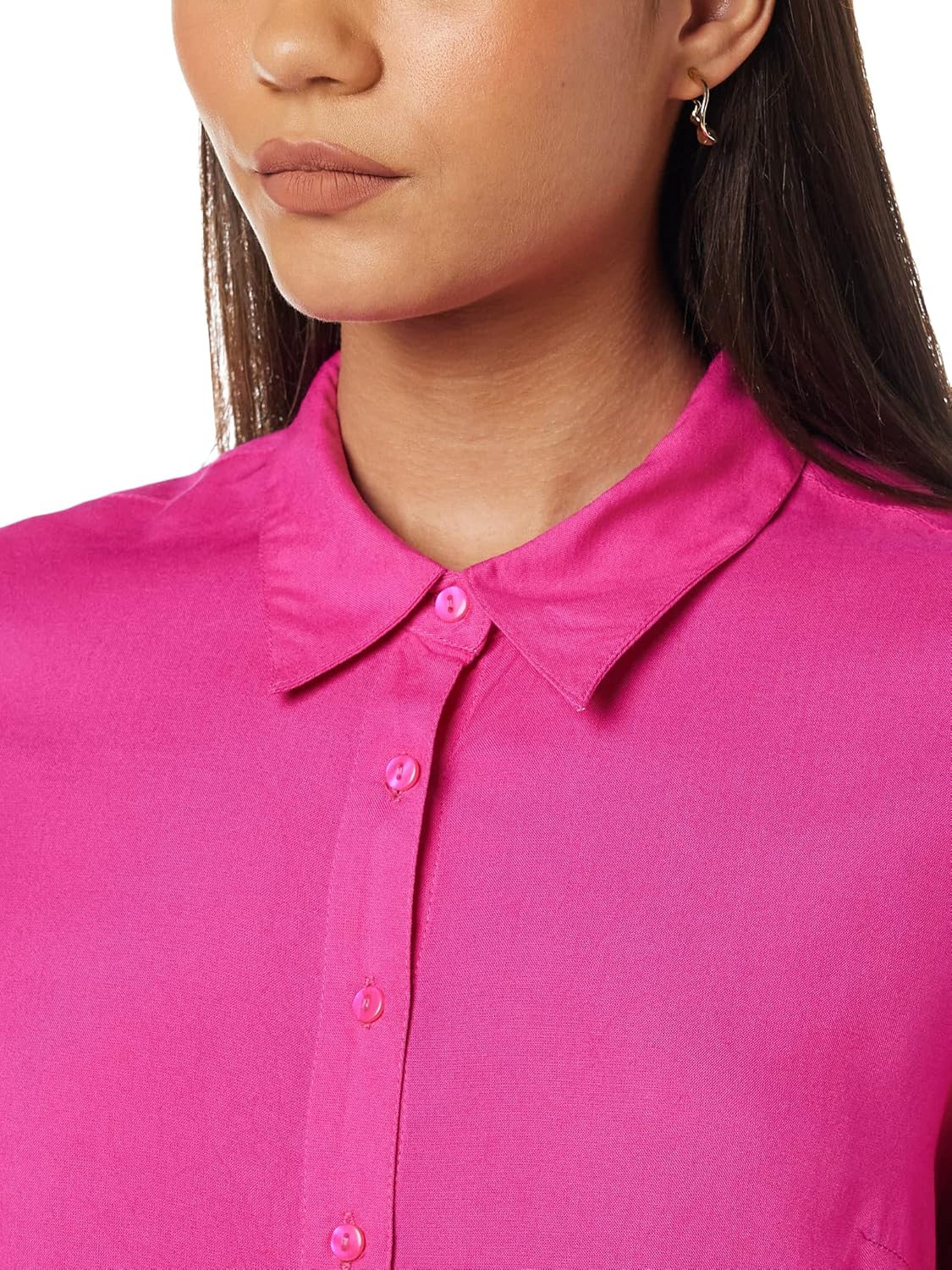 بلوزة بقصة عادية للنساء ولون سادة من أمازون براند - سيمبول 4 بلوزة بقصة عادية للنساء ولون سادة من أمازون براند - سيمبول - الصورة 4