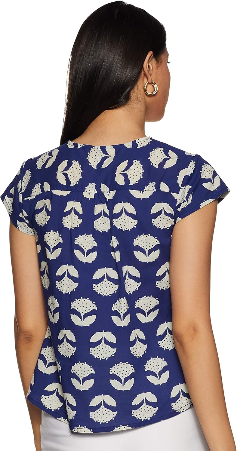 1764778820 قميص فلورال نسائي بقصة عادية من أمازون