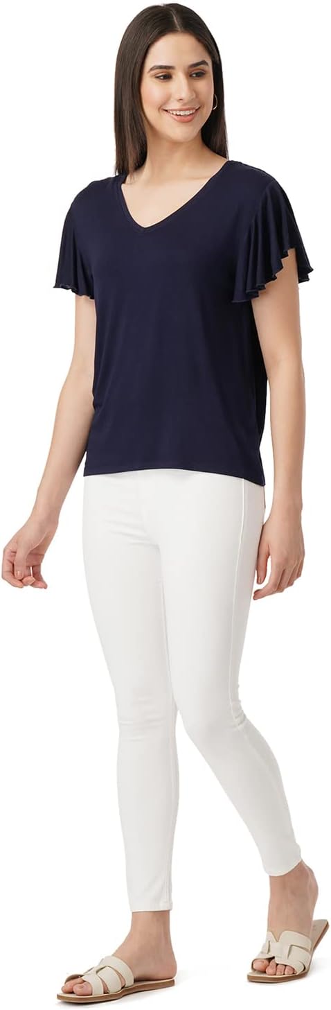 بلوزة سادة بقصة عادية للنساء من اف واي ال تي ار (FYLSS23WKT-005_كحلي ثقيل، مقاس M) 4 بلوزة سادة بقصة عادية للنساء من اف واي ال تي ار (FYLSS23WKT-005_كحلي ثقيل، مقاس M) - الصورة 4