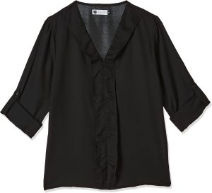 بلوزة بقصة عادية للنساء ولون سادة من أمازون براند - سيمبول