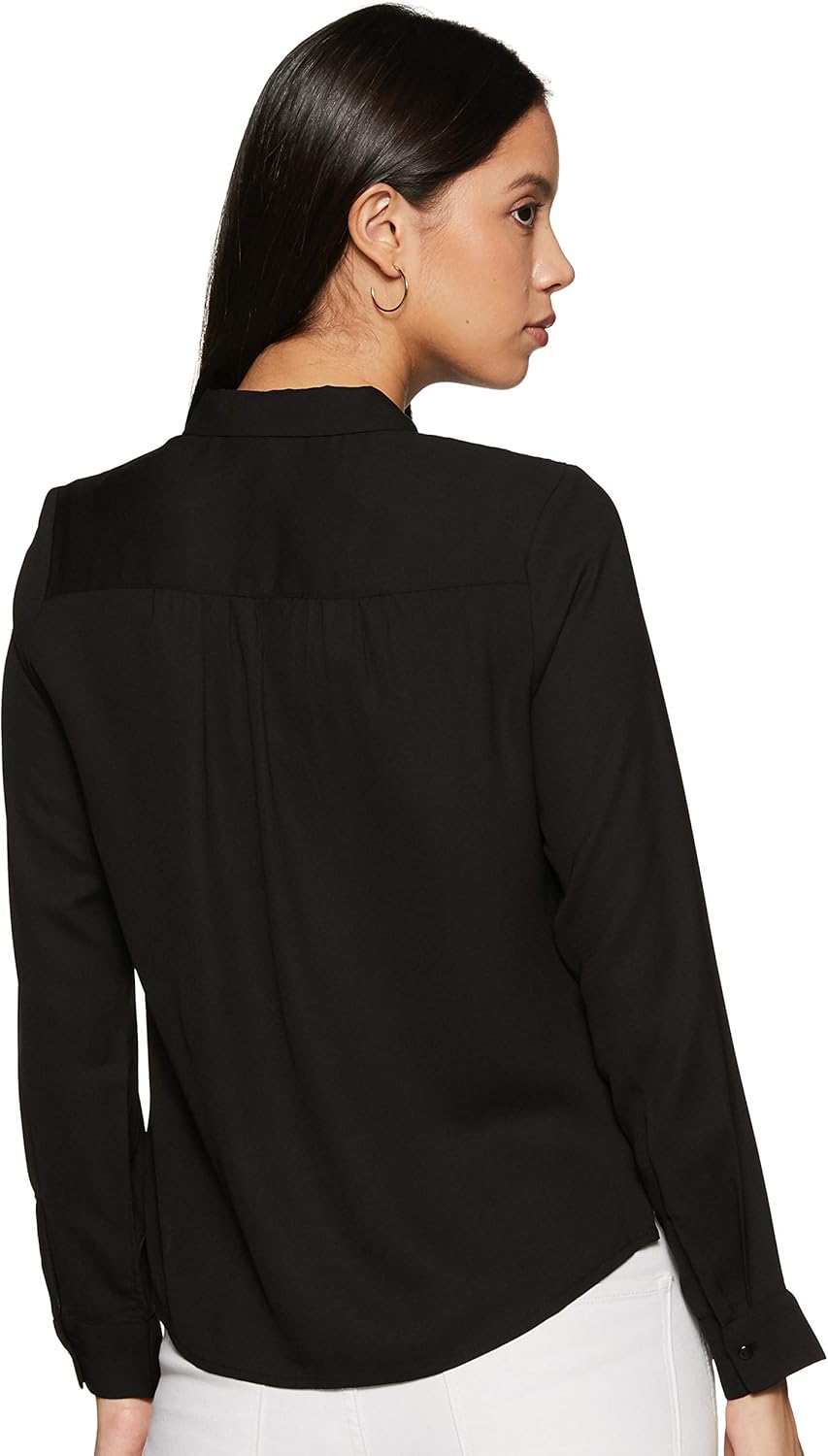 بلوزة بقصة عادية للنساء ولون سادة من أمازون براند - سيمبول 2 بلوزة بقصة عادية للنساء ولون سادة من أمازون براند - سيمبول - الصورة 2