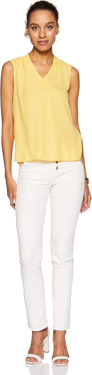 بلوزة بقصة عادية للنساء ولون سادة من علامة أمازون التجارية - سيمبول 5 بلوزة بقصة عادية للنساء ولون سادة من علامة أمازون التجارية - سيمبول - الصورة 5