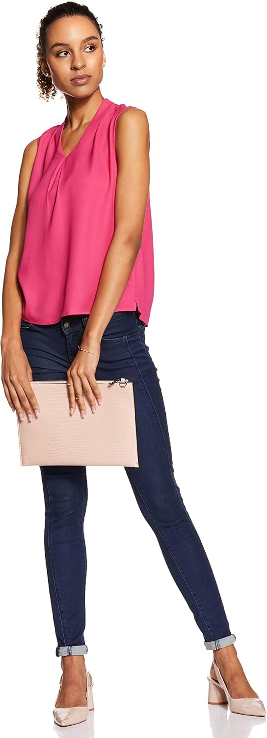 بلوزة بقصة عادية للنساء ولون سادة من علامة أمازون التجارية - سيمبول 5 بلوزة بقصة عادية للنساء ولون سادة من علامة أمازون التجارية - سيمبول - الصورة 5