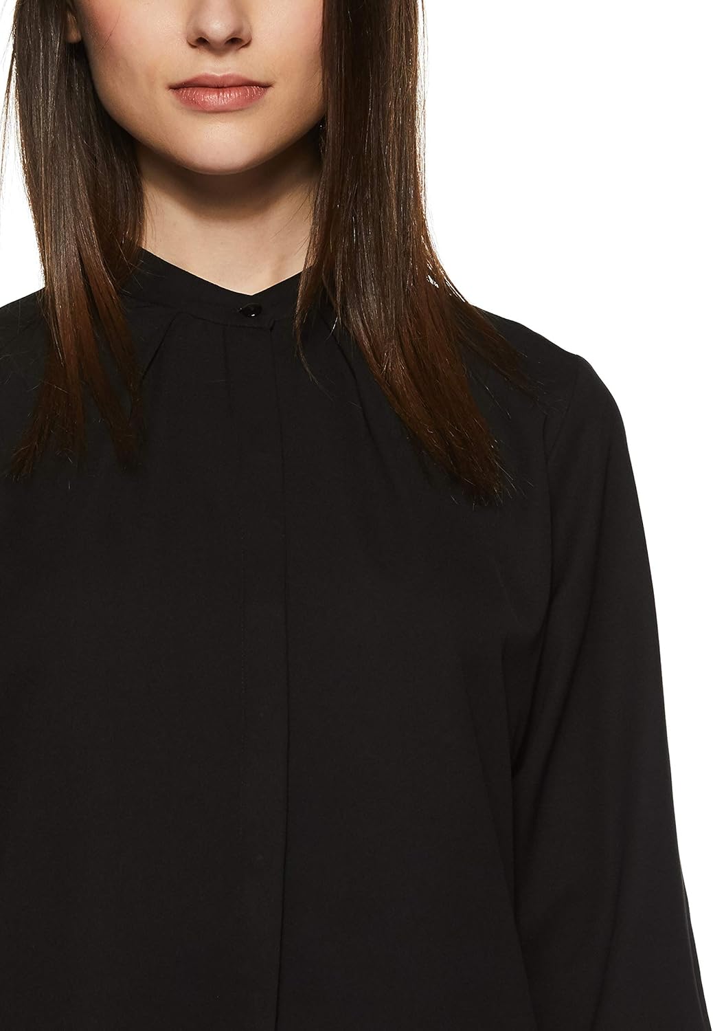 بلوزة بقصة عادية ولون واحد للنساء من كريف 4 بلوزة بقصة عادية ولون واحد للنساء من كريف - الصورة 4