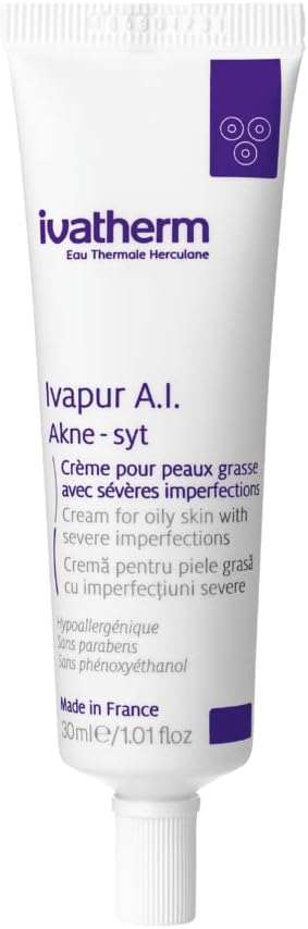 كريم للوجه من ايفاثيرم مضاد للبكتيريا للبشرة الدهنية والمختلطة والحساسة، 30 مل