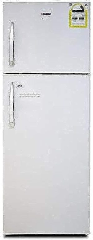 ثلاجة بفريزر علوي KMF-320H من كيه ام سي، سعة 320 لتر، ابيض