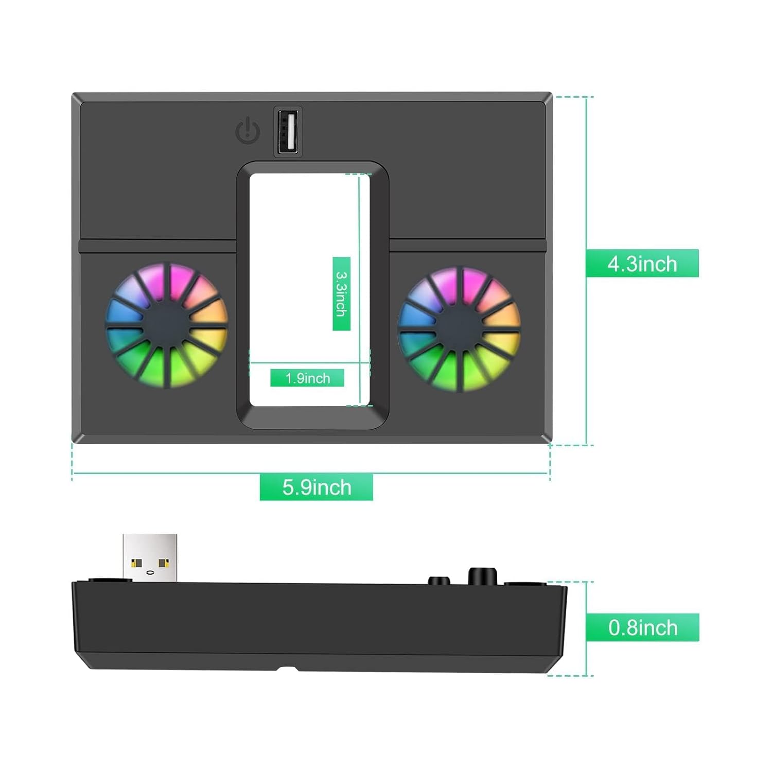 مروحة تبريد من ابوتو، متوافقة مع وحدة تحكم Xbox Series X، مراوح هادئة مزدوجة مع منفذ USB، مروحة خلفية مدمجة مع حامل امن ووسادات اهتزاز، تبديد حرارة سريع لوحدة تحكم الالعاب 6 مروحة تبريد من ابوتو، متوافقة مع وحدة تحكم Xbox Series X، مراوح هادئة مزدوجة مع منفذ USB، مروحة خلفية مدمجة مع حامل امن ووسادات اهتزاز، تبديد حرارة سريع لوحدة تحكم الالعاب - الصورة 6