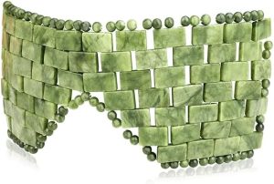 قناع عين اليشم الطبيعي من جيمشان، قناع وجه من اليشم الاخضر الطبيعي للتخلص من الانتفاخات