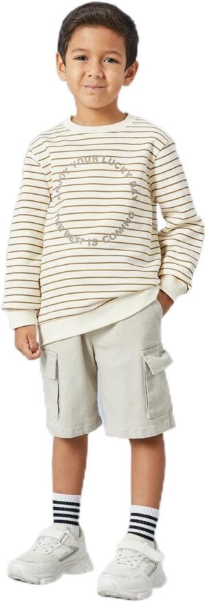 سويت شيرت شتوي مخطط للأولاد من ريدتاغ، متعدد الألوان