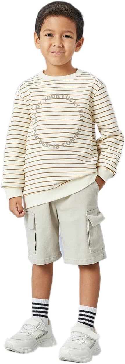 سويت شيرت شتوي مخطط للأولاد من ريدتاغ، متعدد الألوان