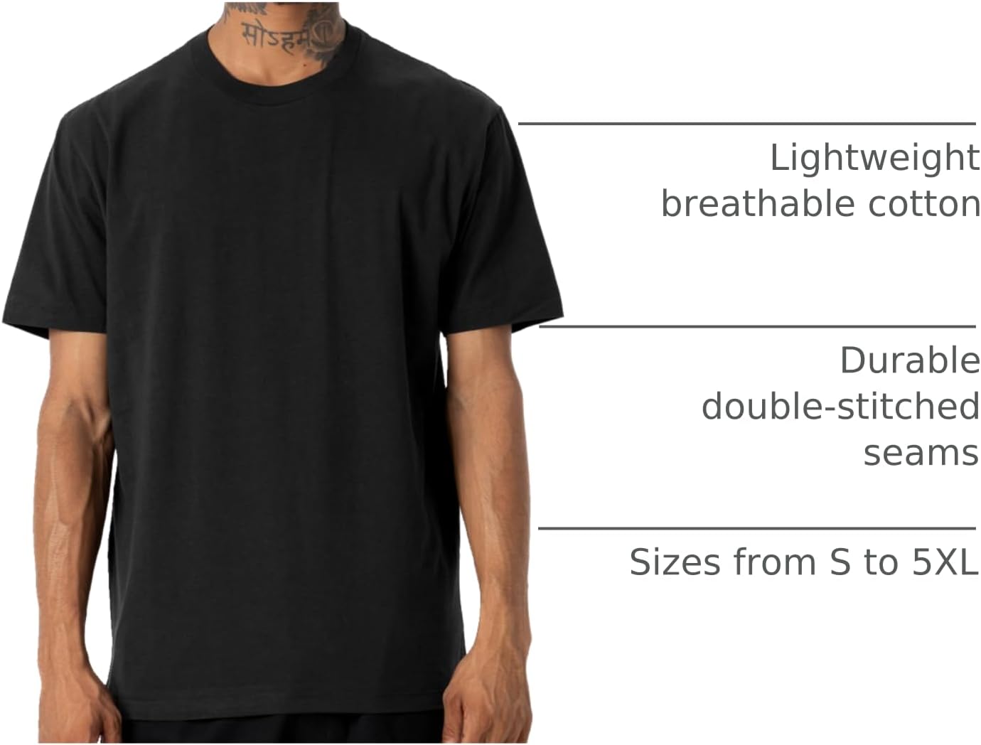 تي شيرت رجالي فاخر خفيف الوزن باكمام قصيرة 3 تي شيرت رجالي فاخر خفيف الوزن باكمام قصيرة - الصورة 3