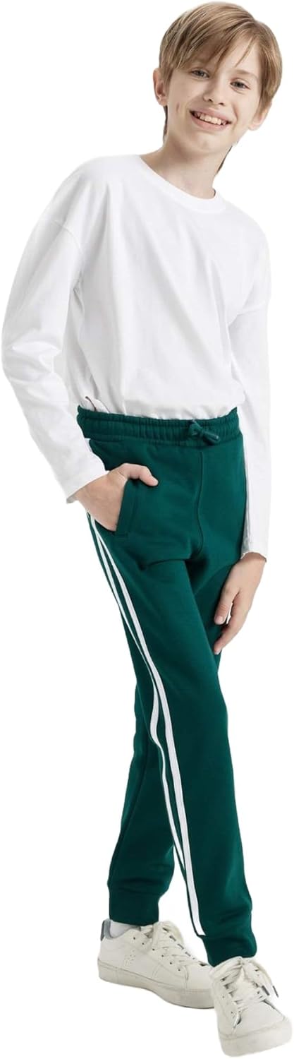 بنطلون محبوك للاولاد بتصميم ديفاكتو Boy - عصري للمراهقين مع بنطلون رياضي وسروال رياضي وبنطلون رياضي للاولاد