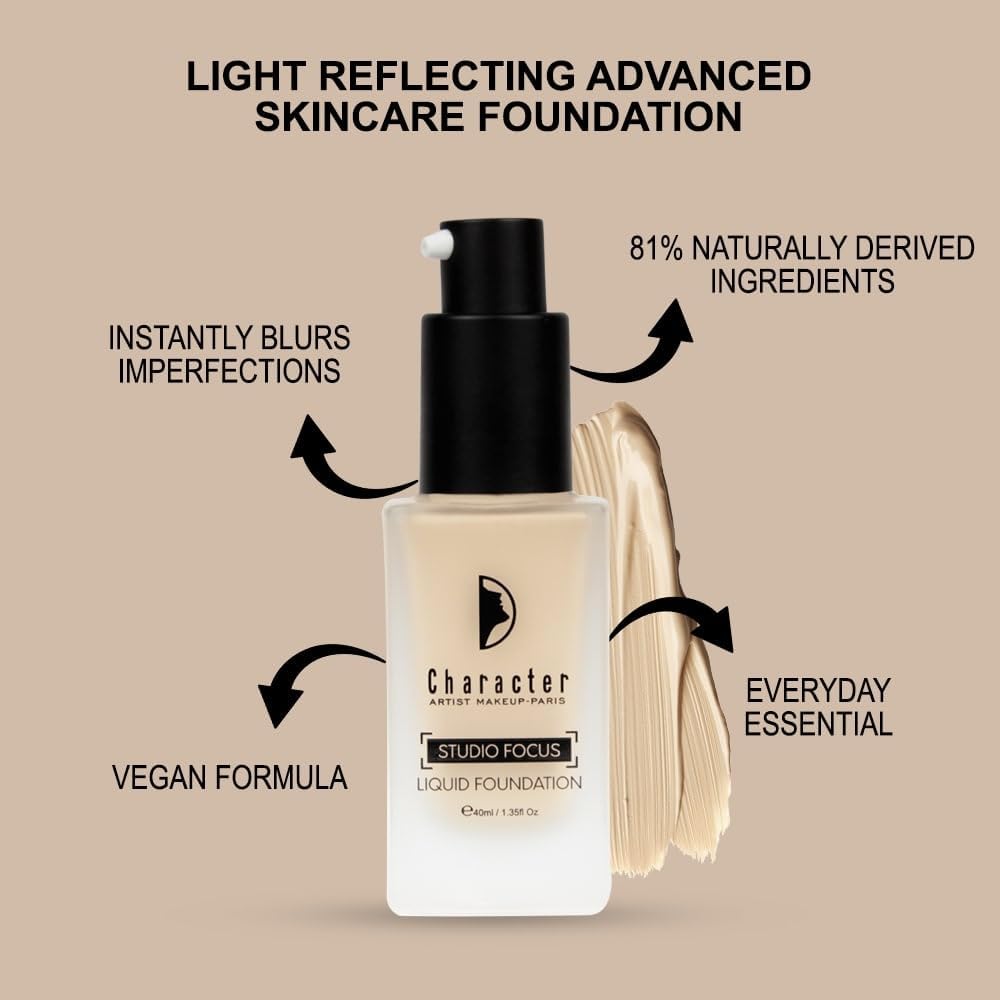 كريم أساس ليكويد فاونديشن من كاترر ستوديو فوكوس PIF004 من كاركتر لكل انواع البشرة بيج كل الأنواع 2 كريم أساس ليكويد فاونديشن من كاترر ستوديو فوكوس PIF004 من كاركتر لكل انواع البشرة بيج كل الأنواع - الصورة 2