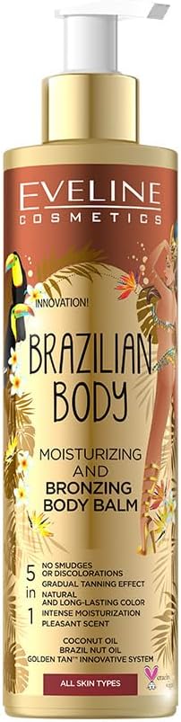 بلسم جسم برازيلي لترطيب وتسمير الجسم من ايفلين كوزماتيكس، 200 مل