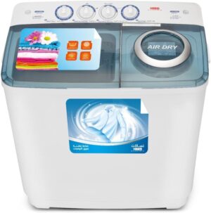 غساله هام حوضين 8 كيلو ابيض HWM8000-25N