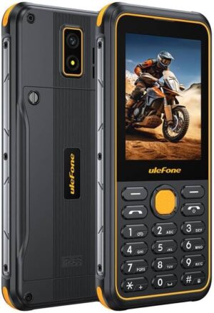 يوليفون هاتف ارمور ميني 4 متين بشاشة 2.8 انش مقاوم للماء بتصنيف IP68 وشريحتين اتصال وشبكة الجيل الرابع وبطارية 2100 مللي امبير في الساعة